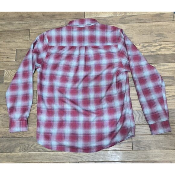 Dixxon Flannel Co Men's Long Sleeve Button Up Shirt Red/Gray "Pinot" Size L - Picture 3 of 5